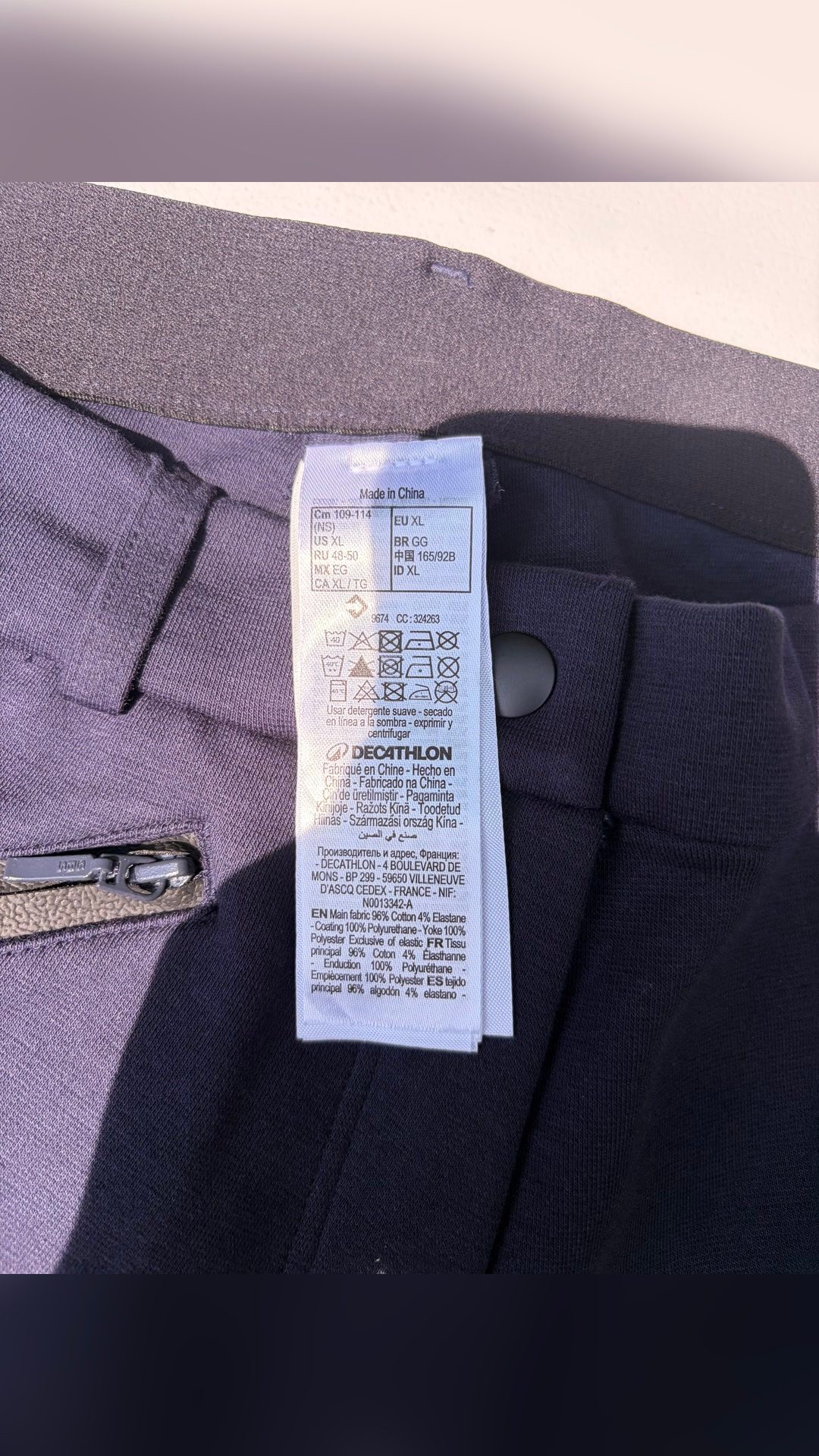 Pantalon d’équitation Fouganza bleu marine – neuf jamais porté – taille XL, média 4
