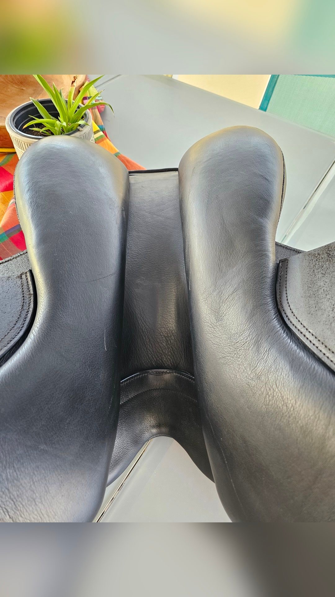 Selle FOUGANZA cuir 17,5", média 10