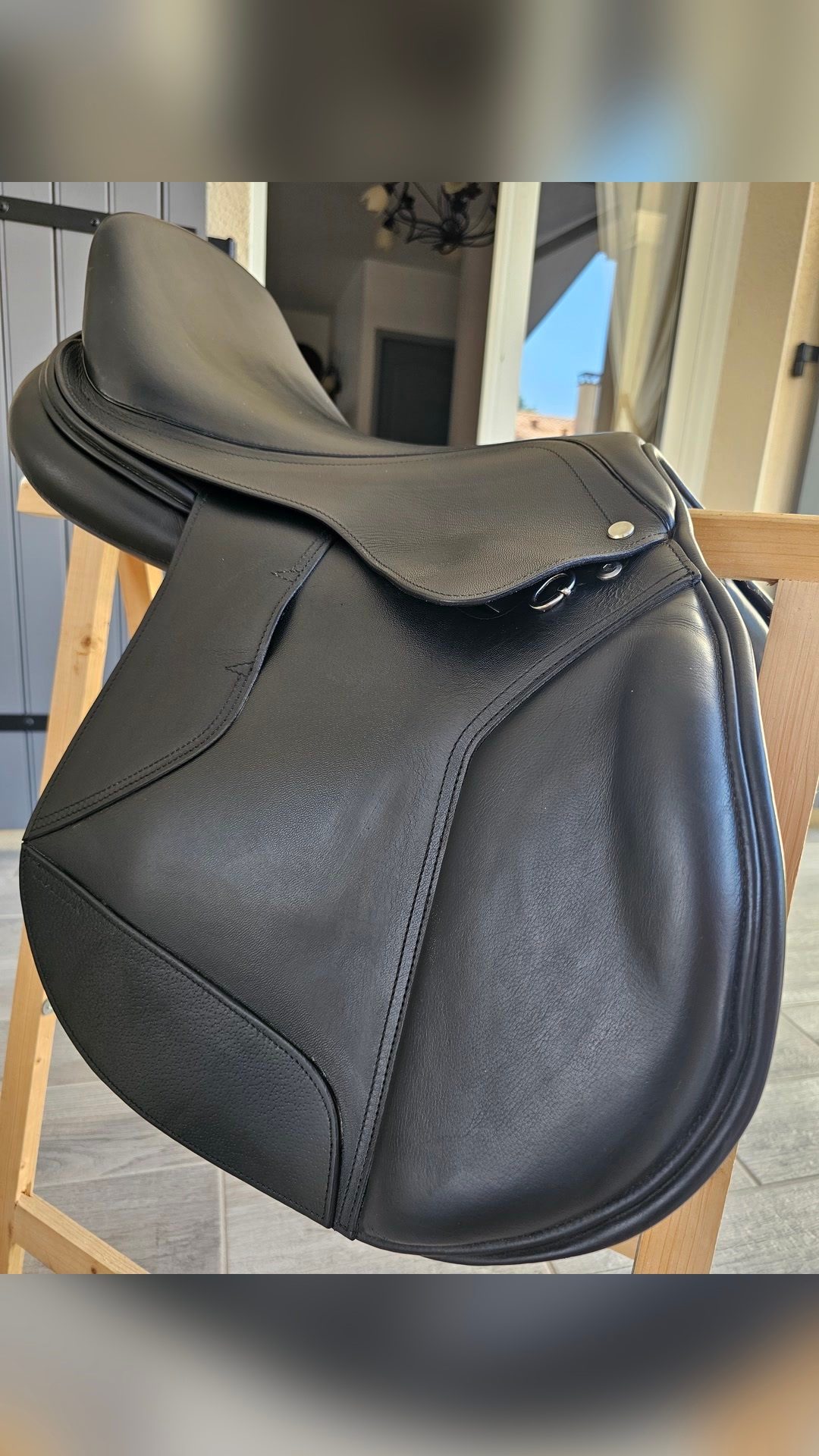 Selle FOUGANZA cuir 17,5", média 4