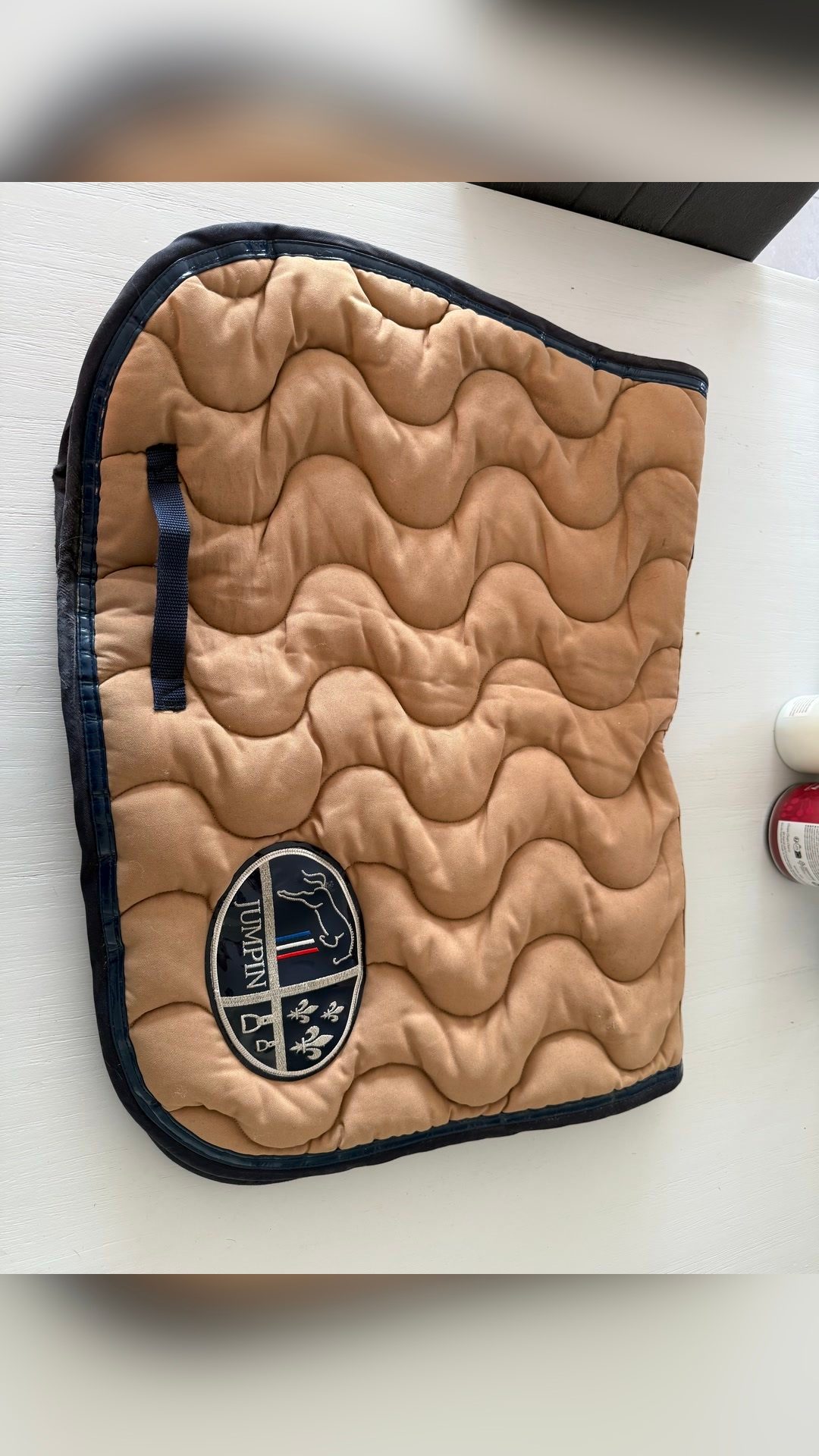 Tapis Jump’in beige et bleu marine, média 2