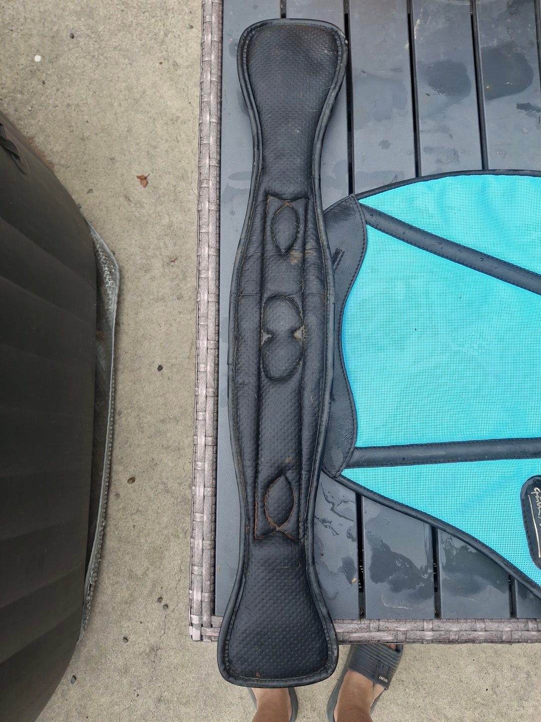 Tapis Gaston Mercier Turquoise, média 3
