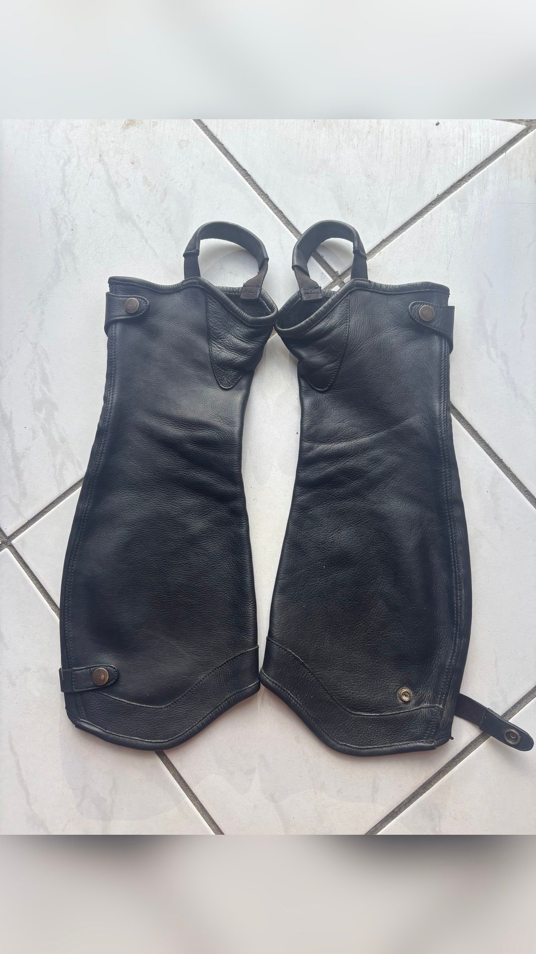 Mini chaps noires Equitheme, média 2