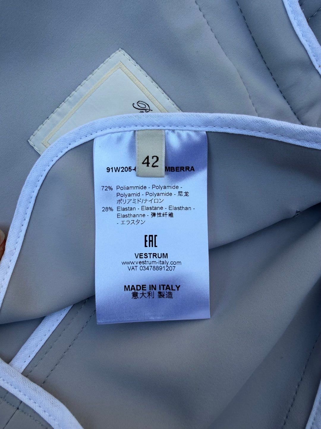Veste de concours pour femme Vestrum grise, média 7
