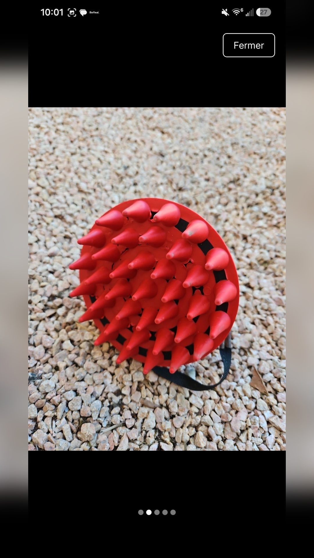 Étrille caoutchou rouge Oster, média 2
