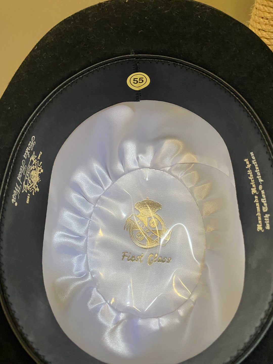 Chapeau melon Horka noir – Taille 55, média 4