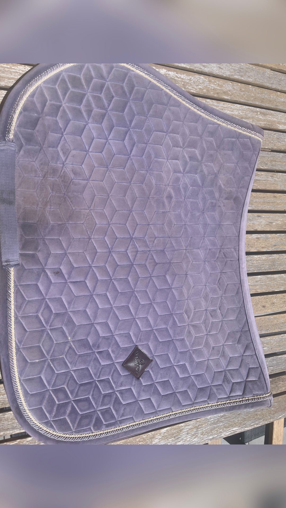 Tapis Kentucky velvet mauve taille cheval coupe CSO, média 3