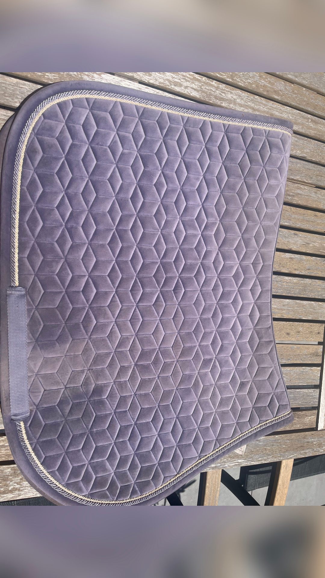 Tapis Kentucky velvet mauve taille cheval coupe CSO, média 5