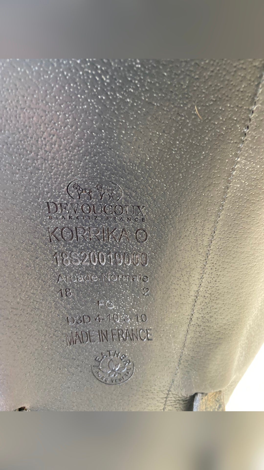 Selle Devoucoux koricao, média 4