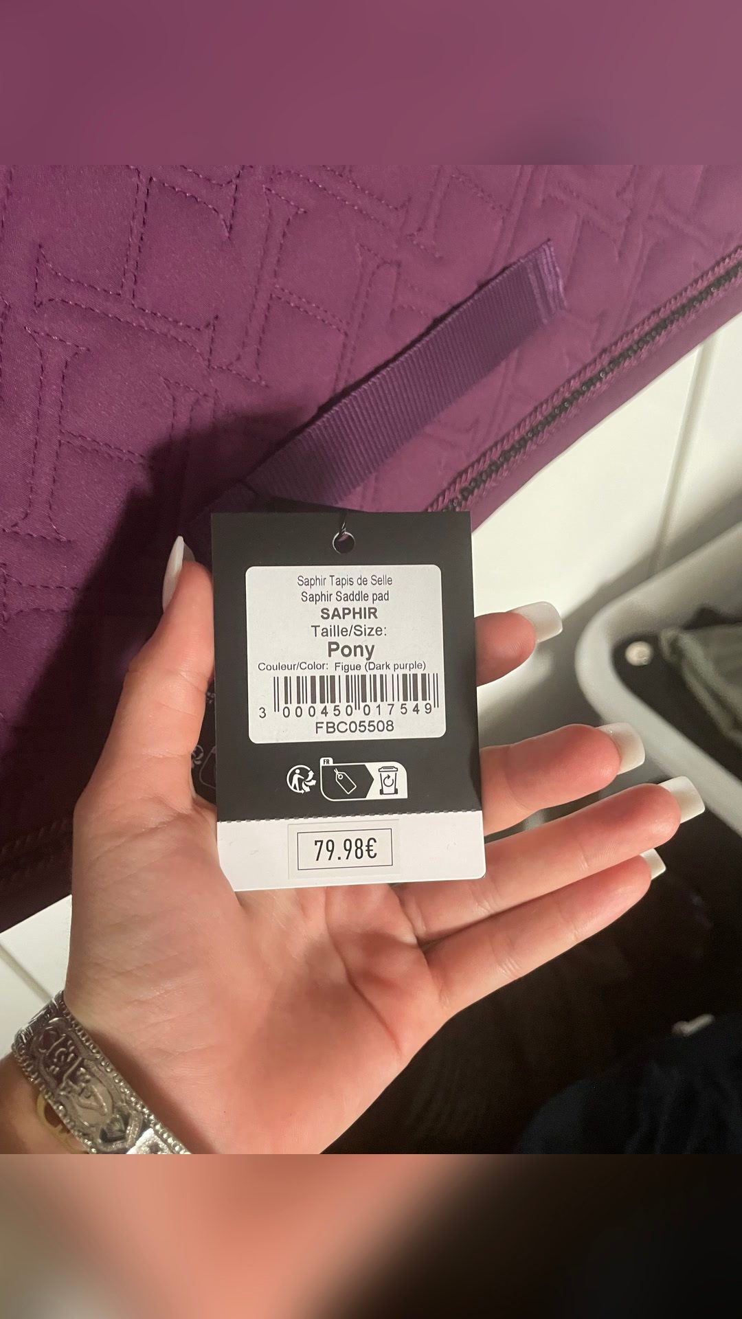 Tapis  Harcour saphir 💜, média 6