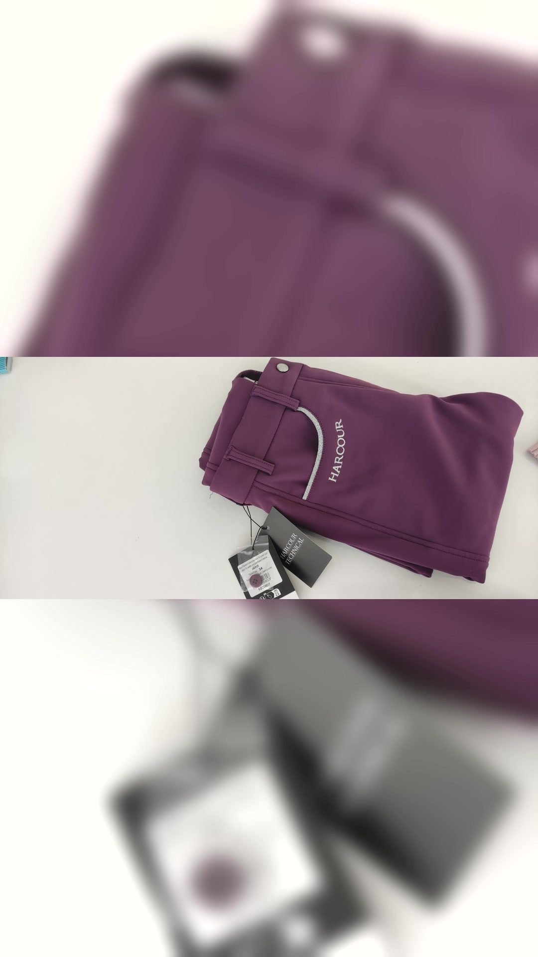 Pantalon jaipour harcour  polaire couleur figue en taille 34, média 2