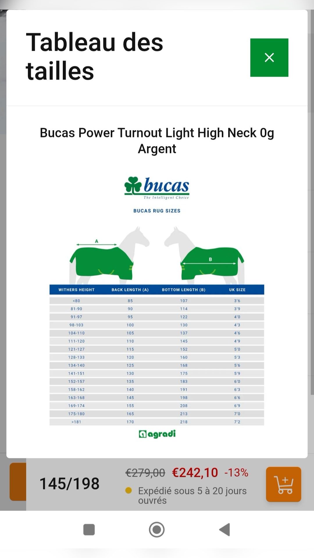 Bucas Power Turnout 0g High Neck, média 4