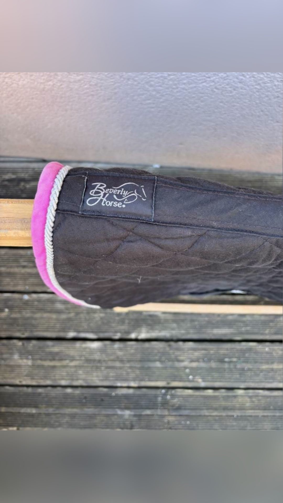 Tapis de selle noir, média 5