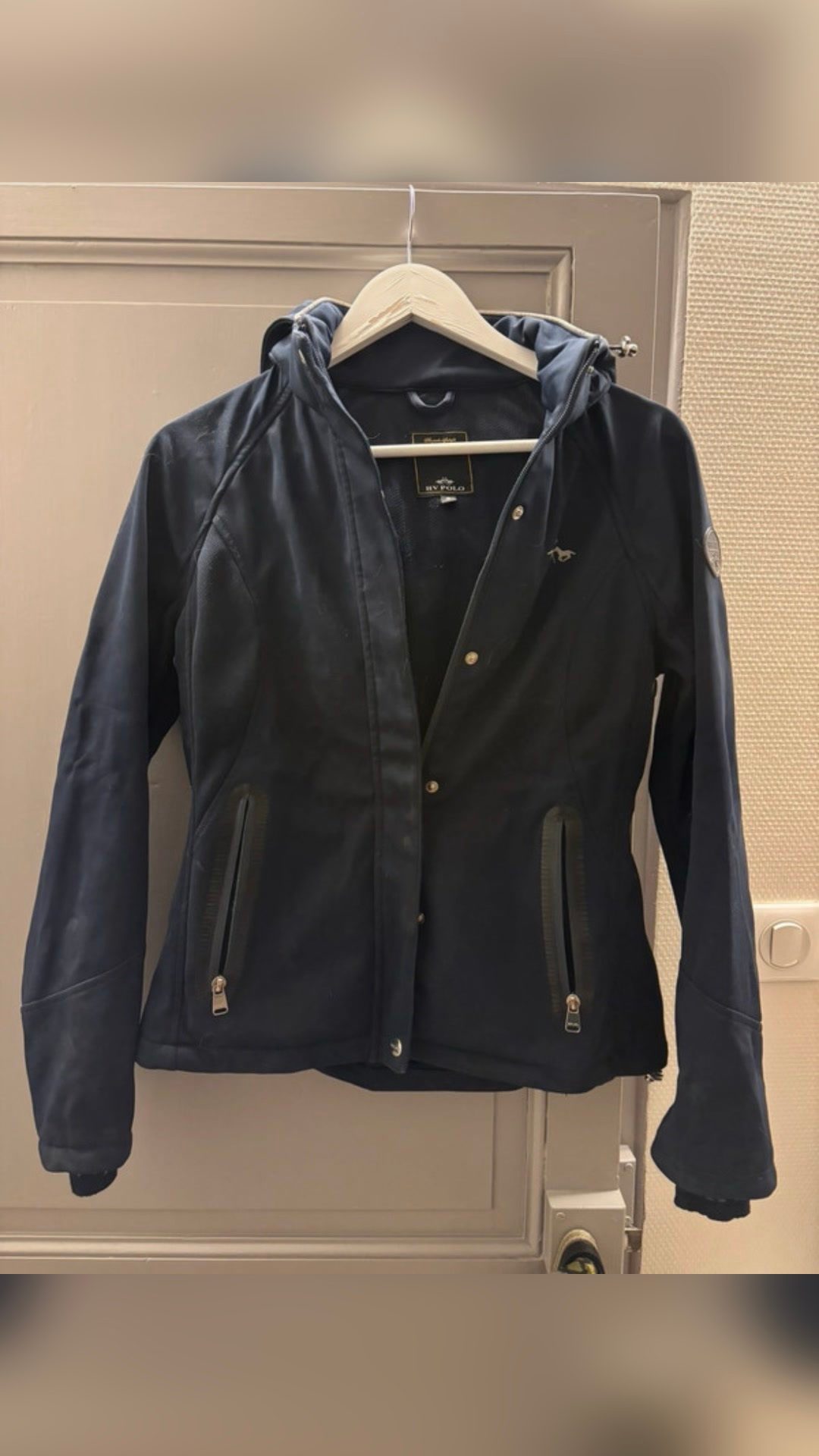 Veste bleue marine HV Polo, média 5