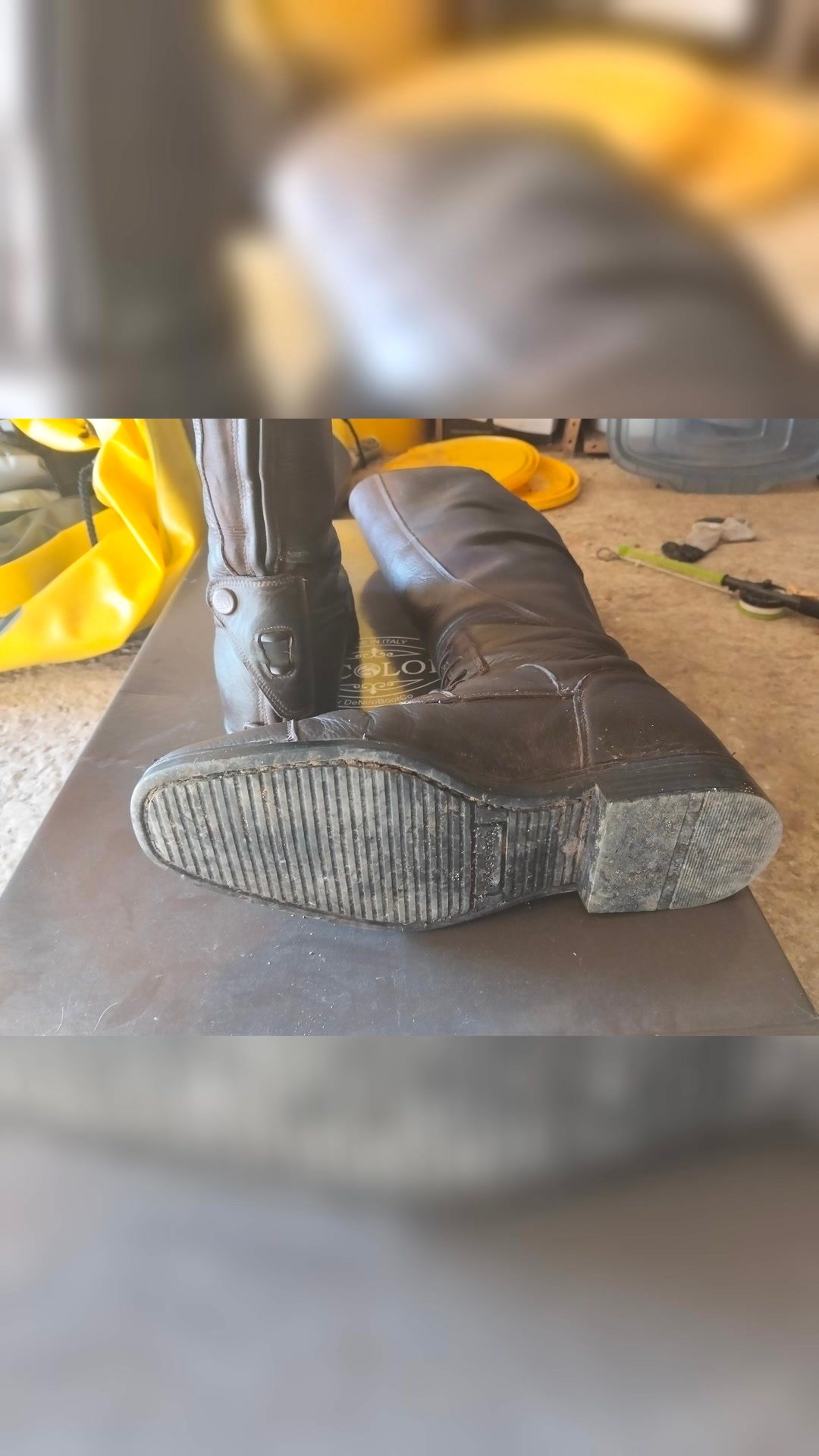Botte d'équitation marron, média 2