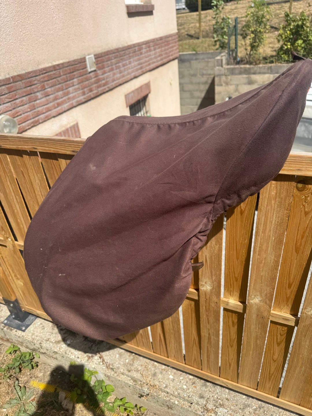 Selle mixte Fourganza cuir marron en 17,5, média 9