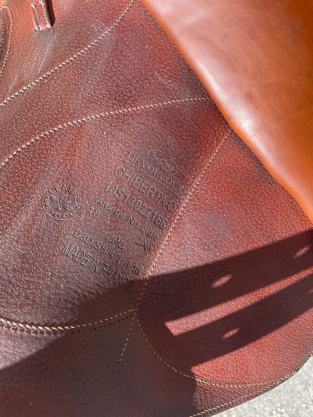 Selle Devoucoux Chiberta O 18, média 9