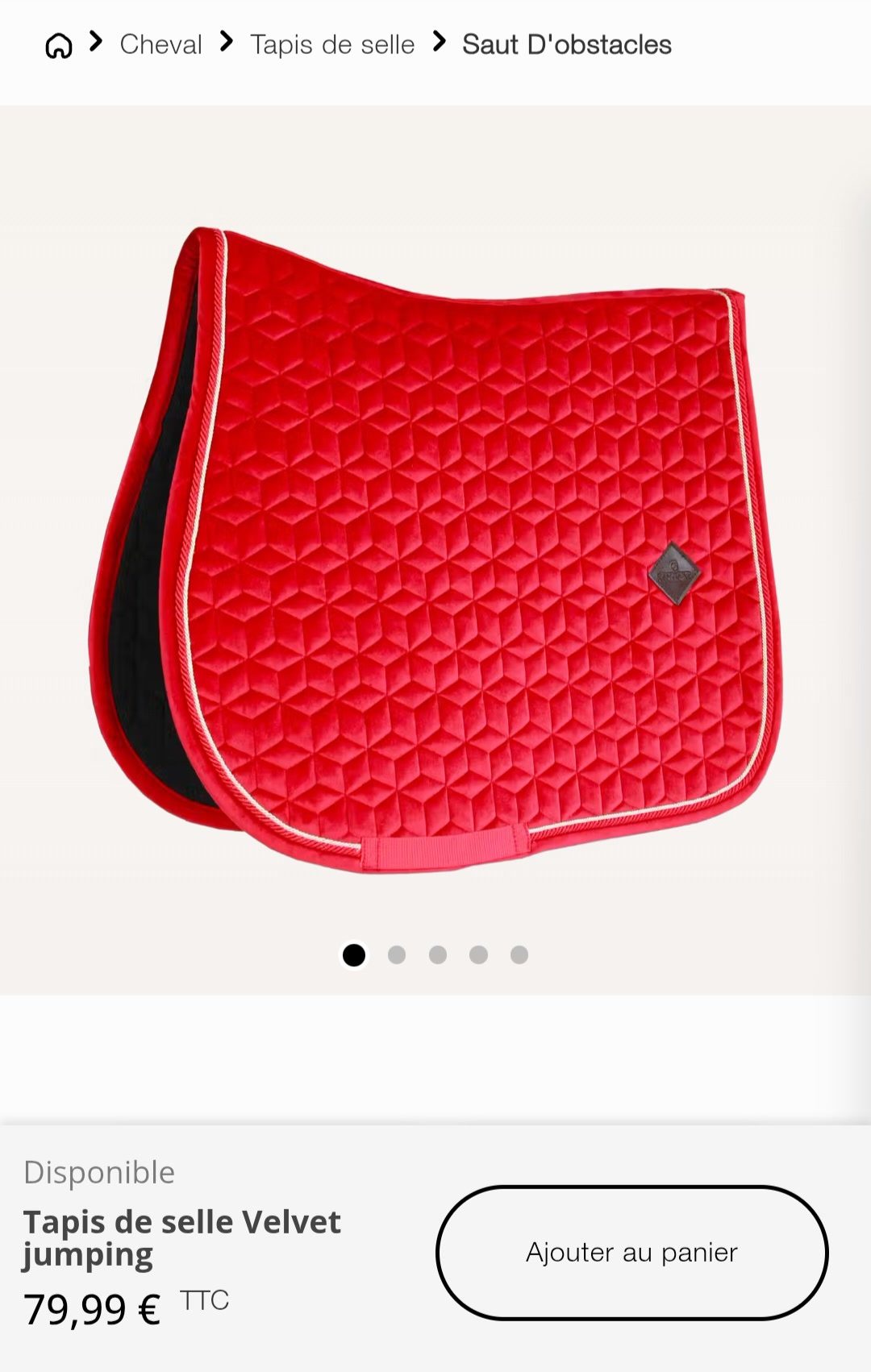 Tapis kentucky velvet rouge jump, média 4