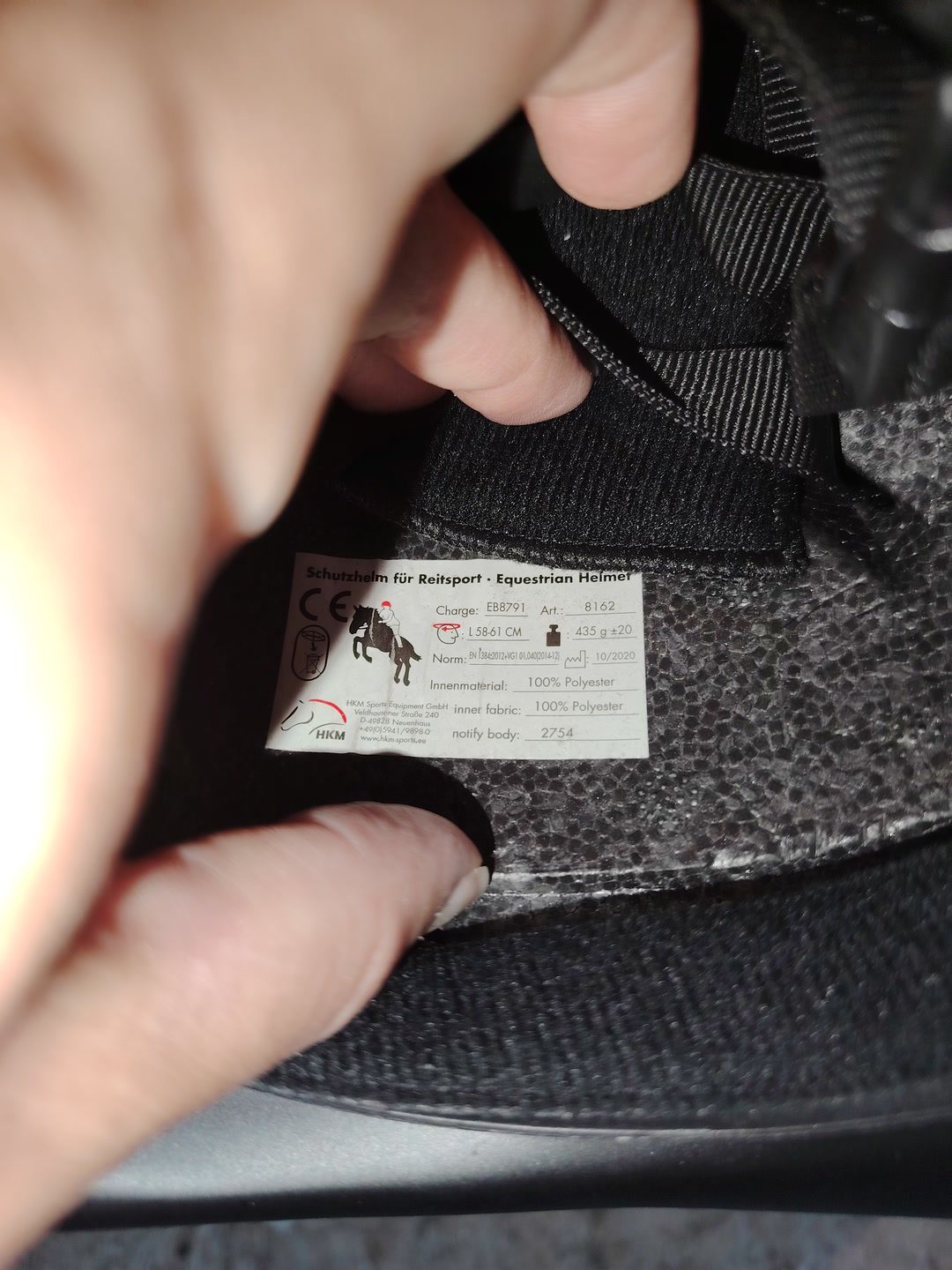 Casque HKM, média 9