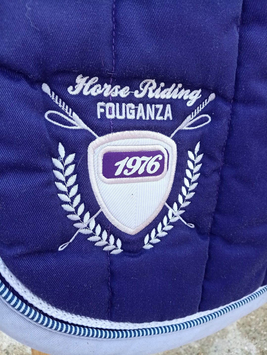 Tapis de selle violet fouganza taille cheval, média 2