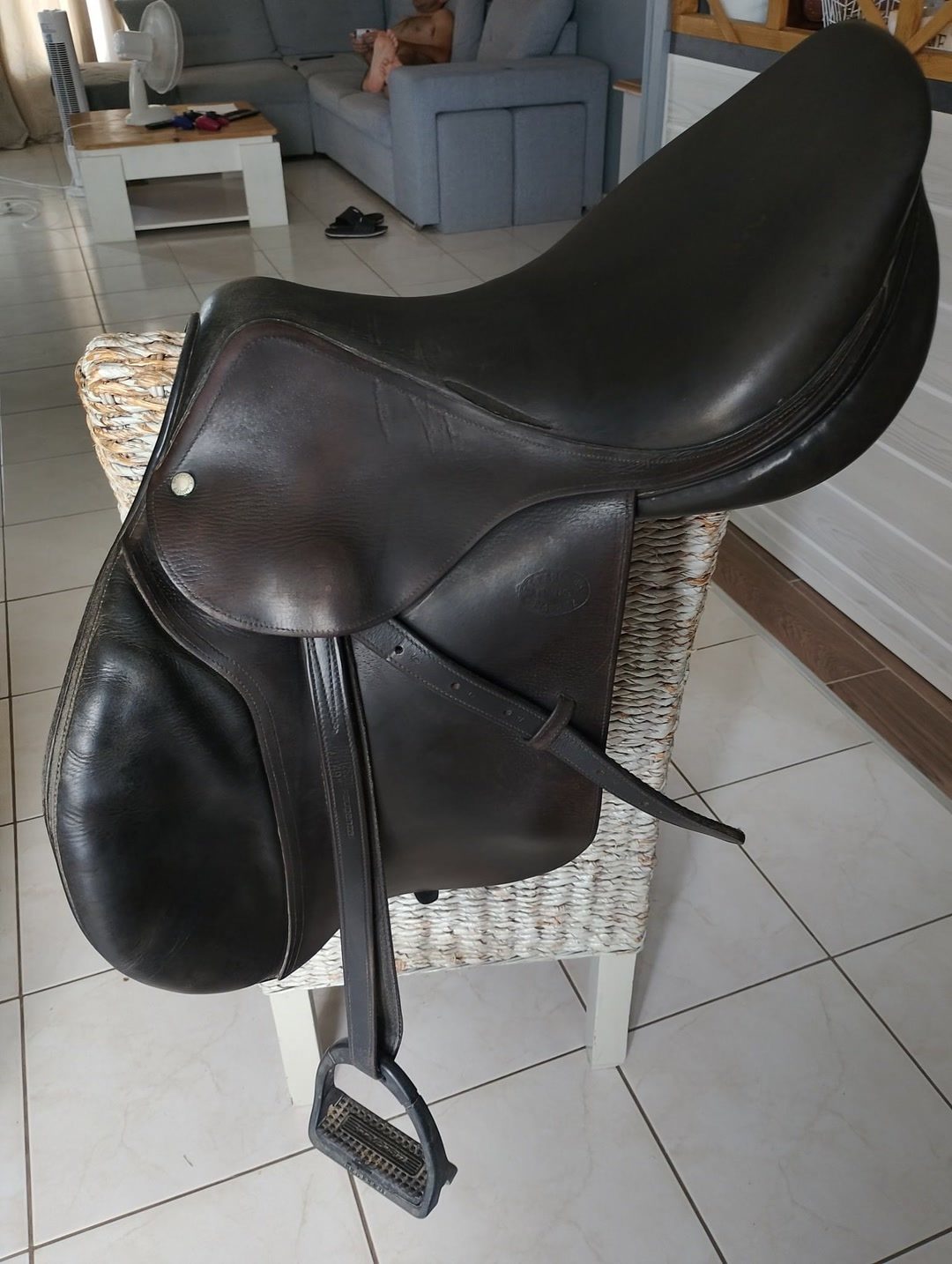 Selle Devoucoux taille 17,5, média 2