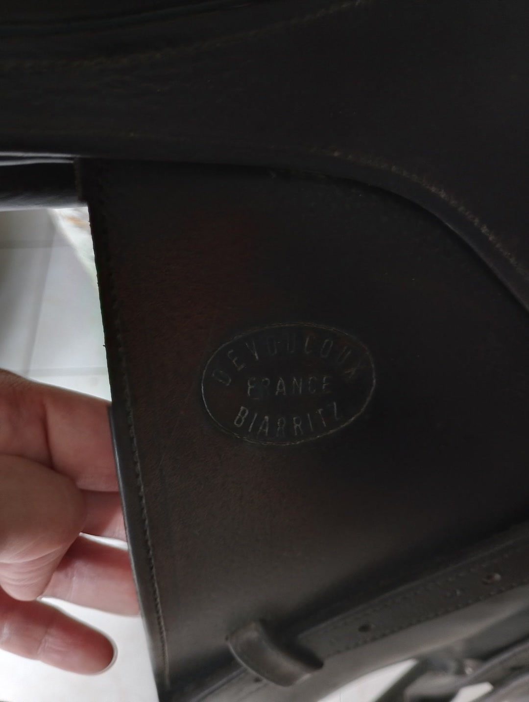 Selle Devoucoux taille 17,5, média 5