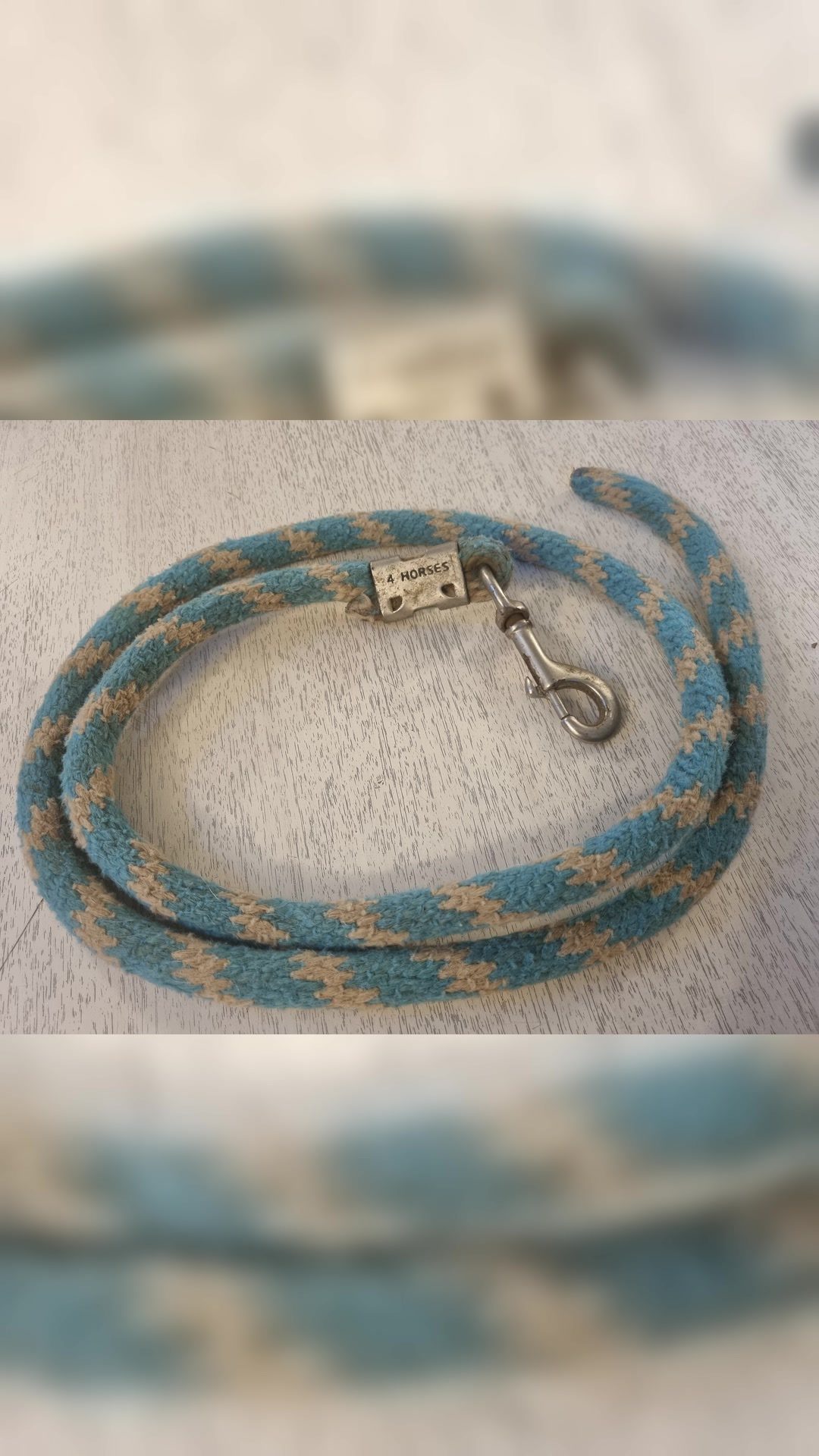 Licol COB bleu/gris BR, média 6