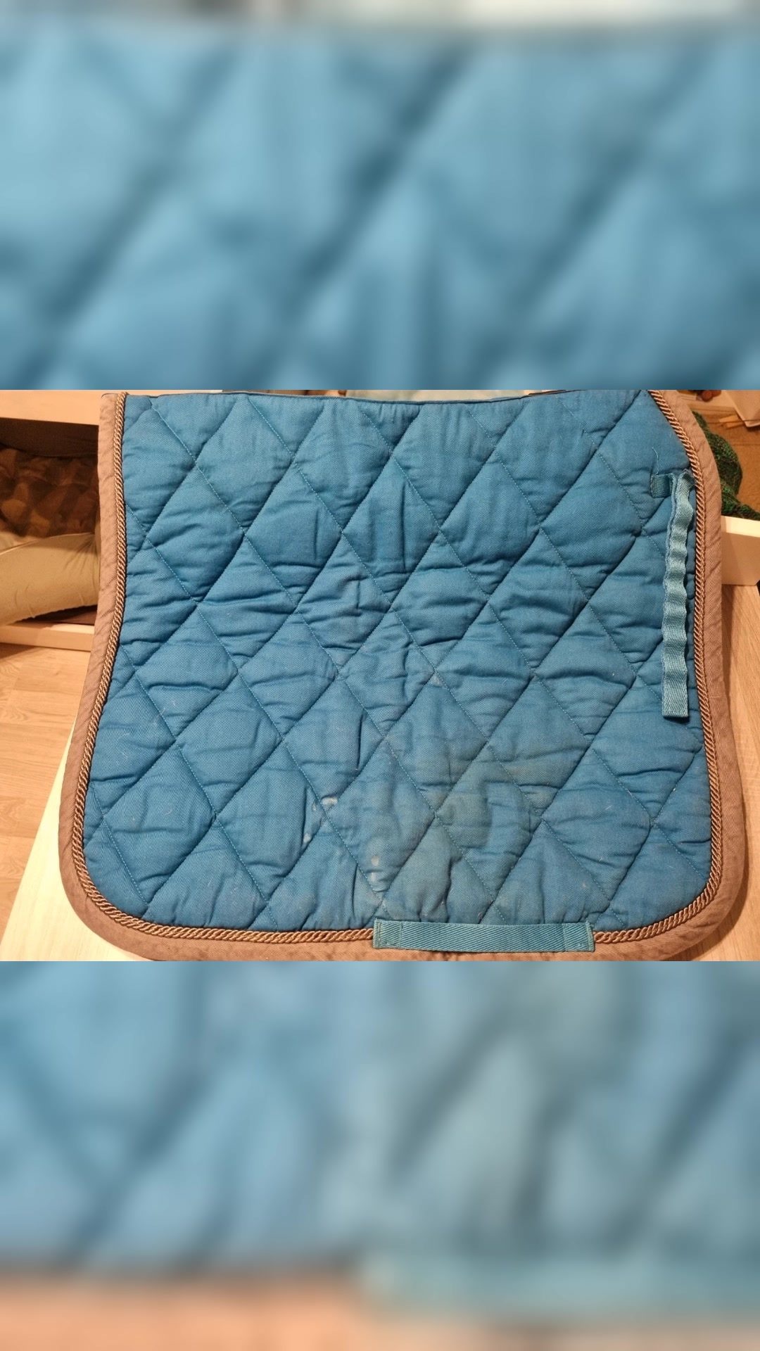 Tapis coupe dressage BR bleu/gris Full, média 2