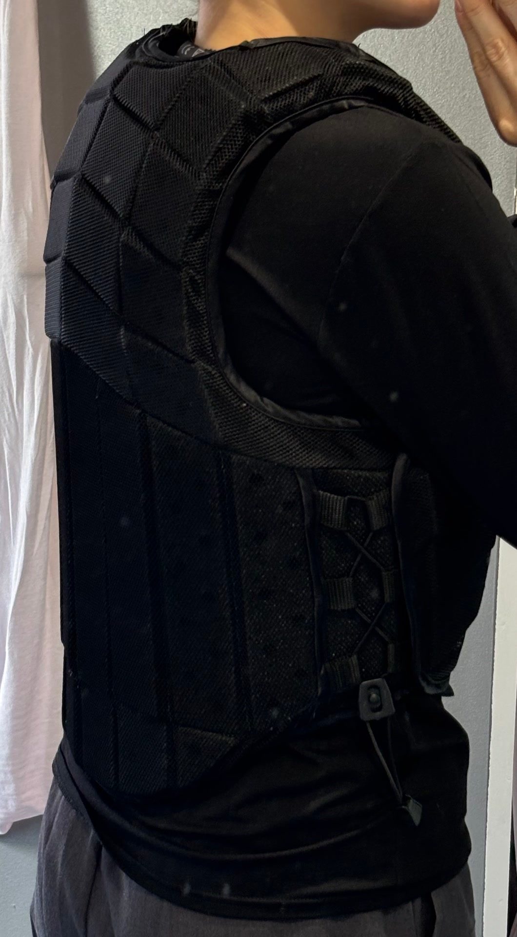 Gilet de course homologué, média 2