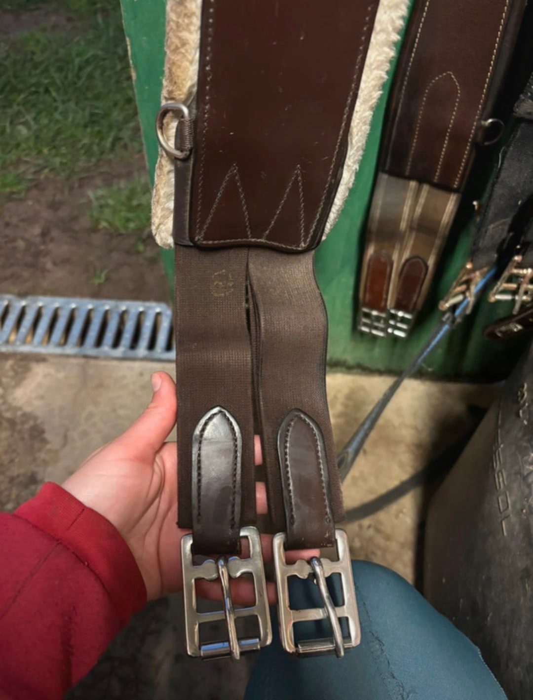Sangle cuir mouton, média 4