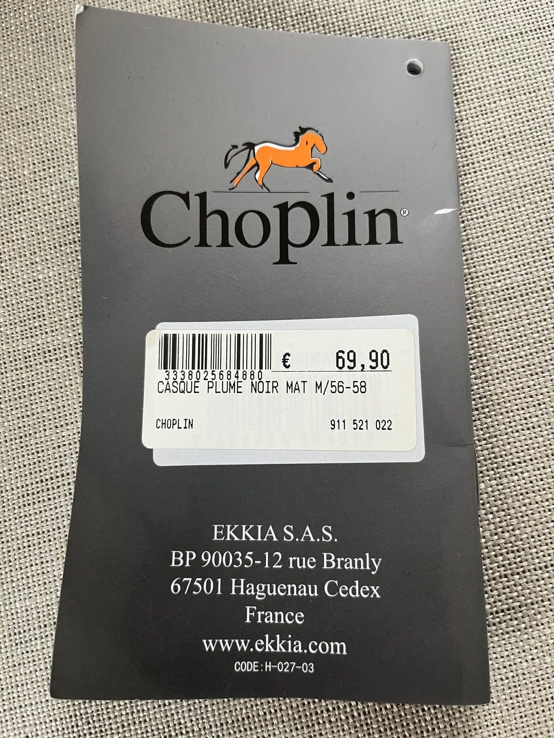 Casque Choplin, média 9