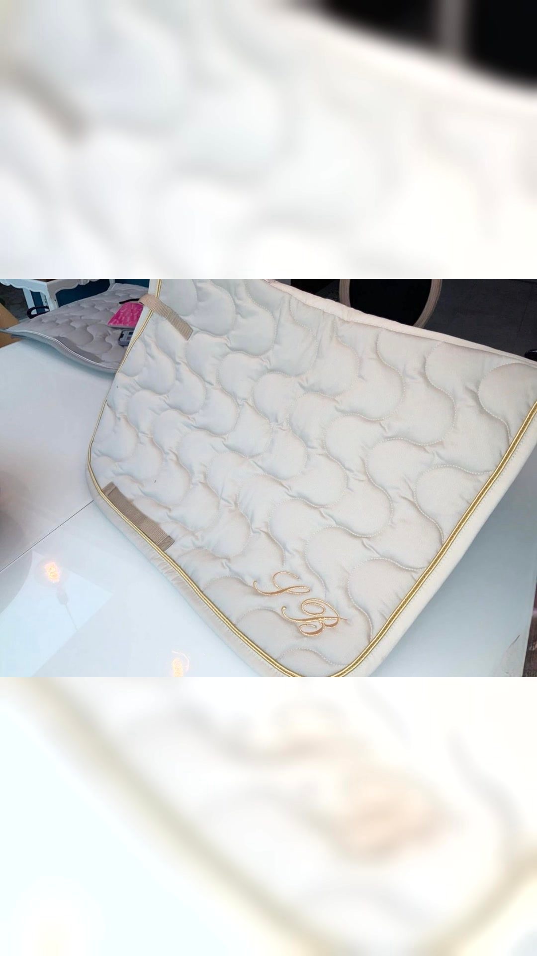 Tapis de selle neuf GIGAX Beige, média 4