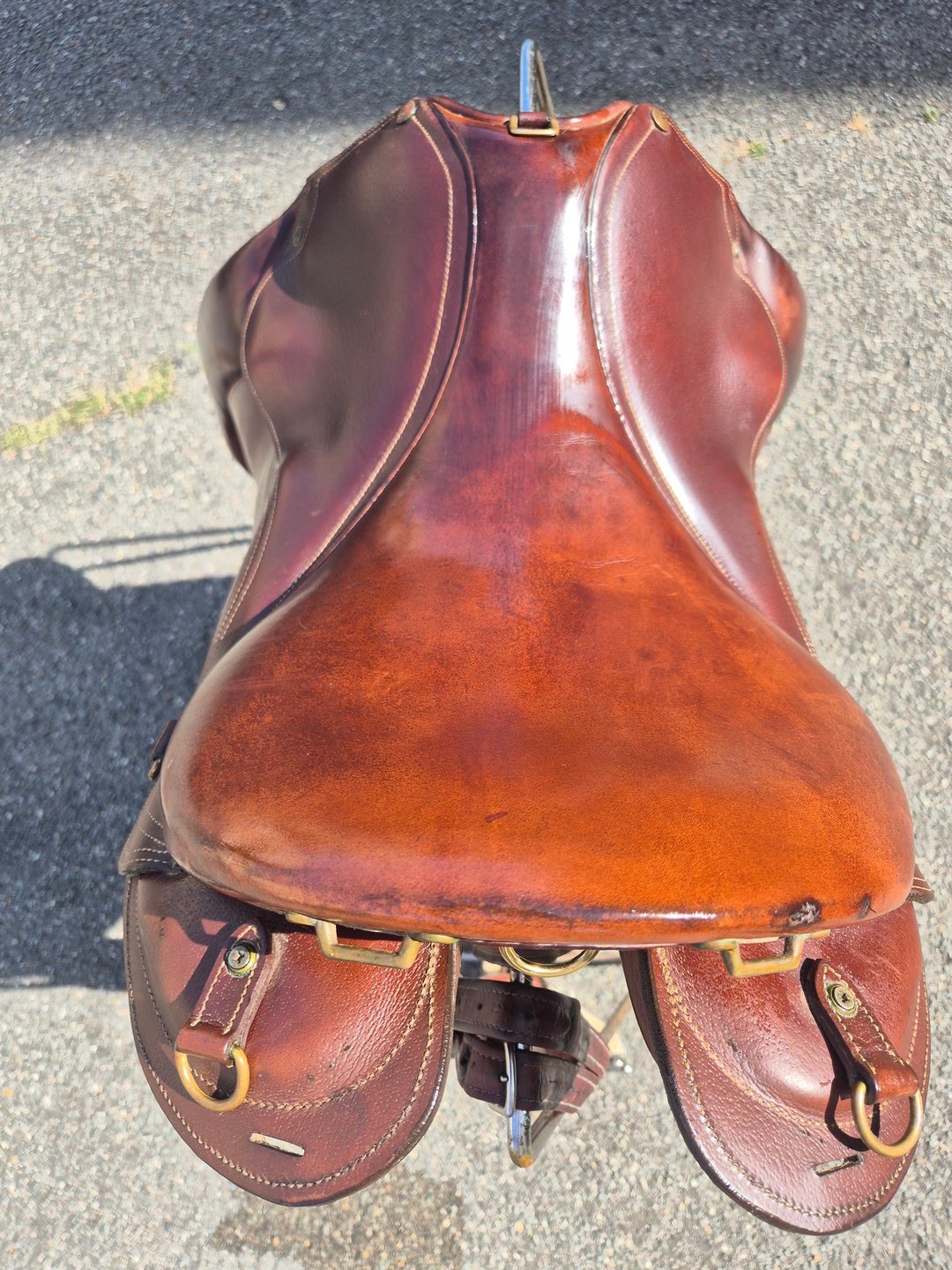 Selle Forestier randonnée / trek 17" – Bon état – Étrivières + sangles, média 3