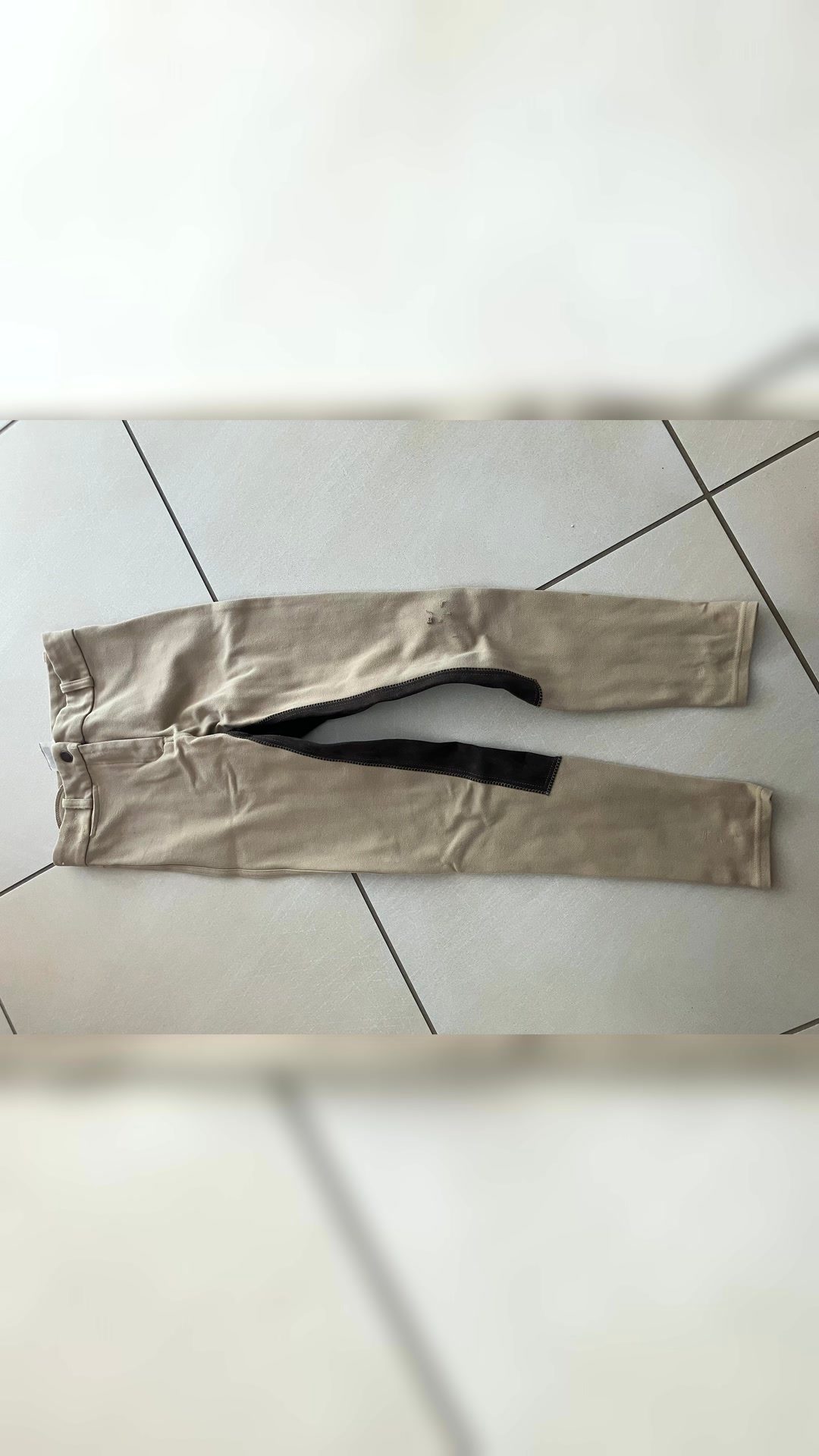 Pantalon d’équitation, marron et beige, 12 ans, média 2