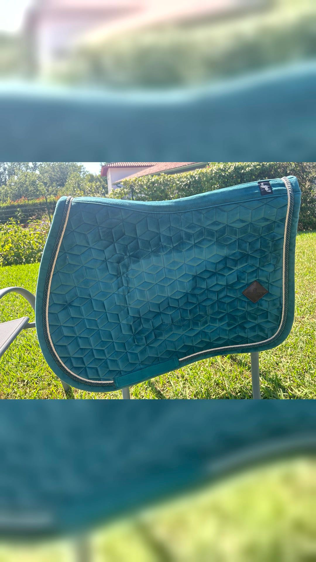 Tapis Kentucky cso taille poney , tapis bleu canard, média 4