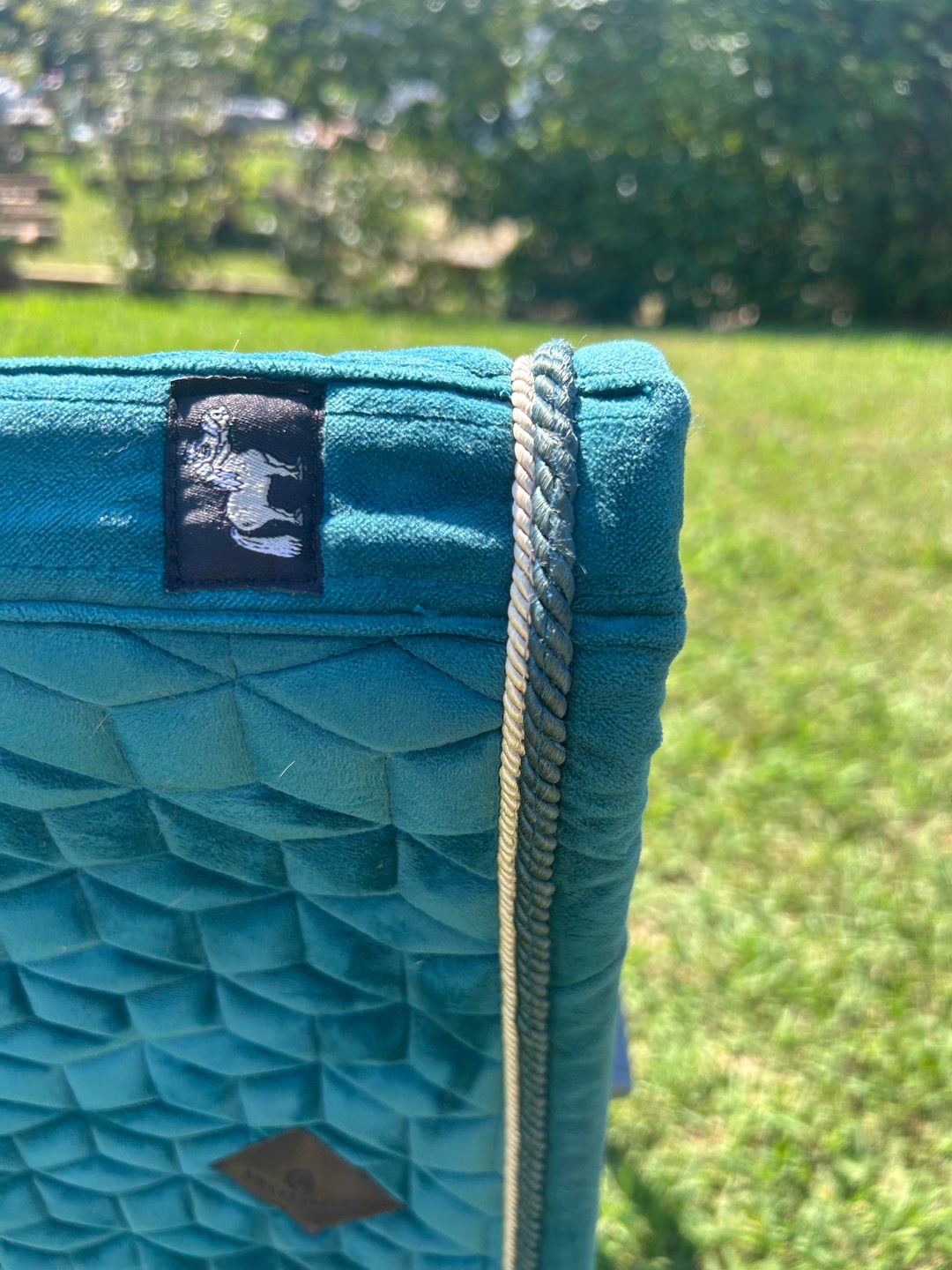 Tapis Kentucky cso taille poney , tapis bleu canard, média 3