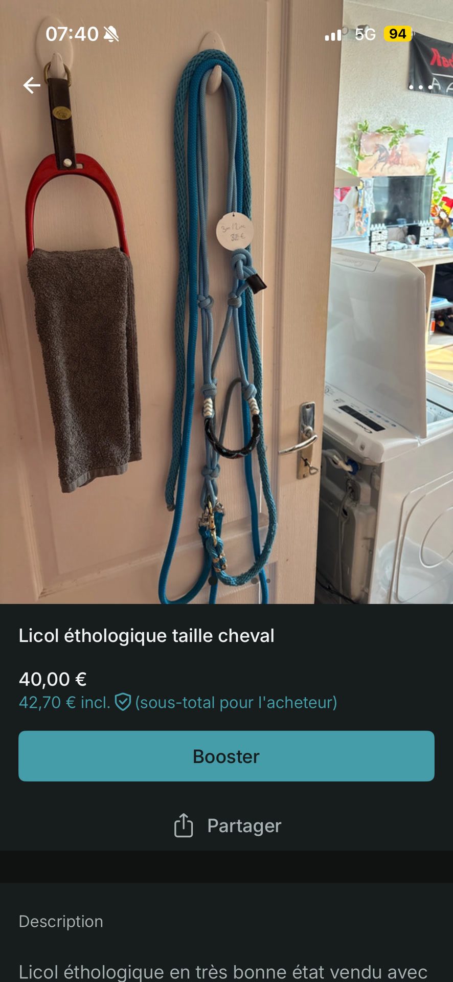 Licol éthologique, média 7