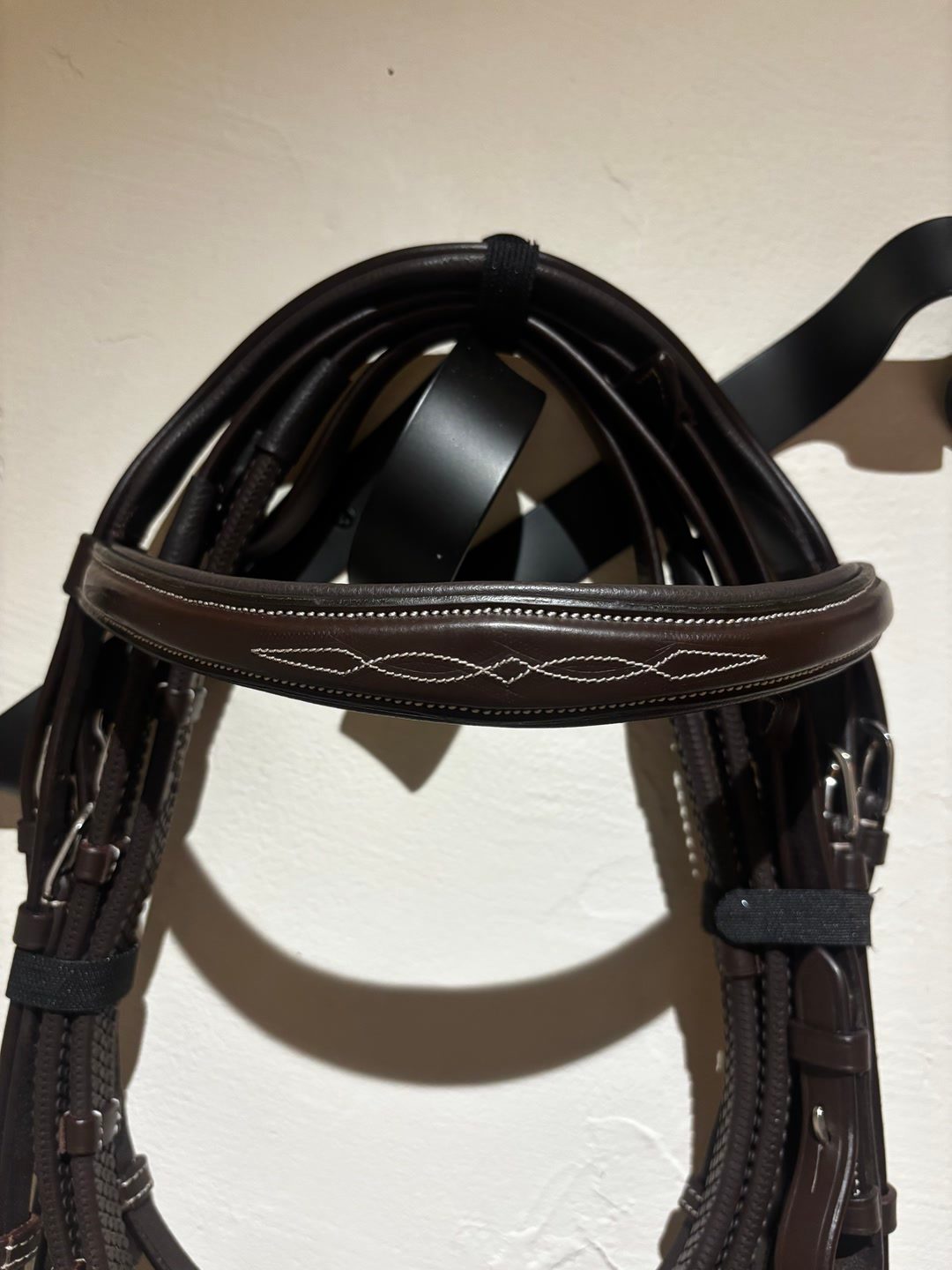 Bridon anatomique en cuir avec noseband, média 4