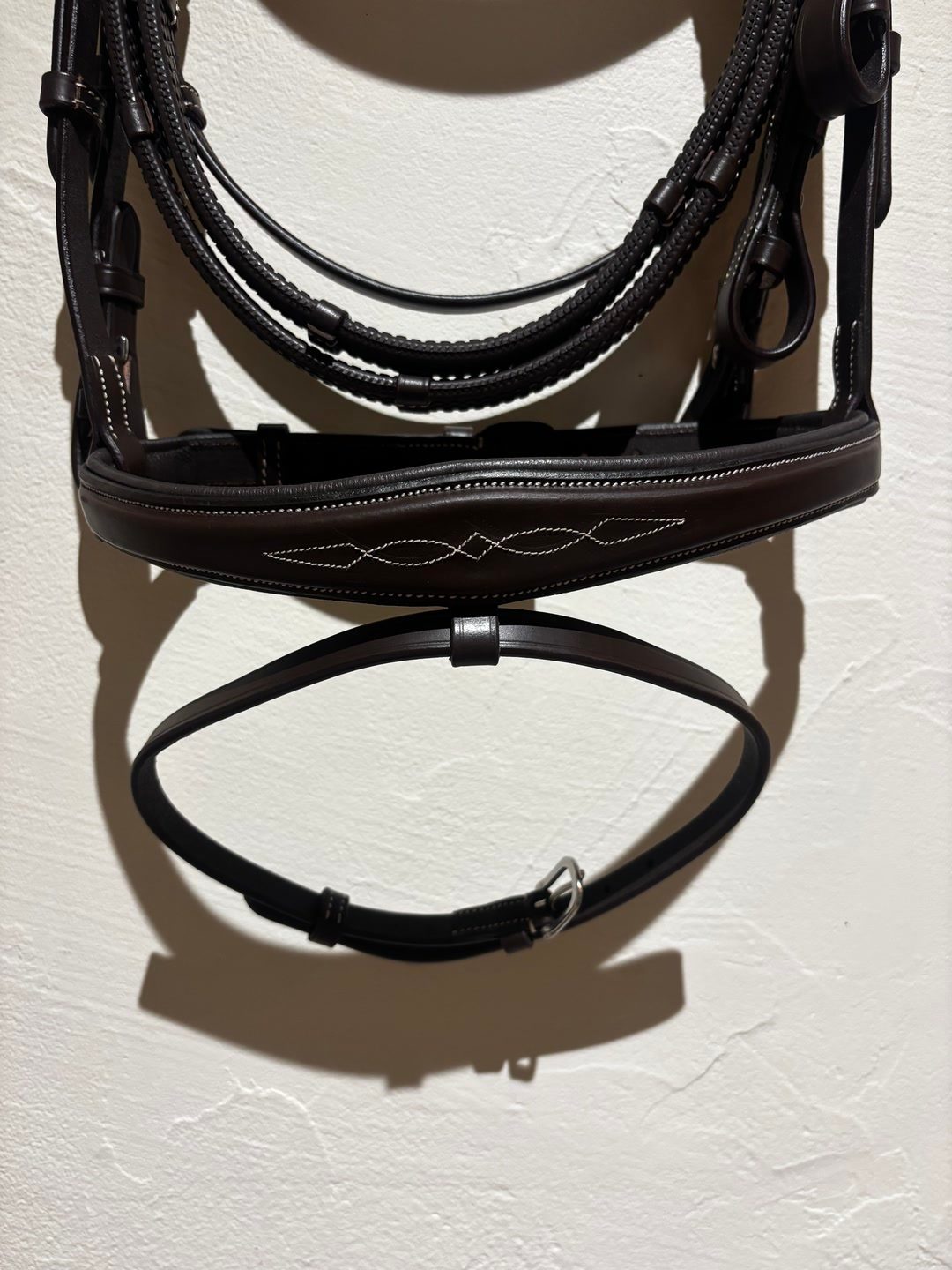 Bridon anatomique en cuir avec noseband, média 5