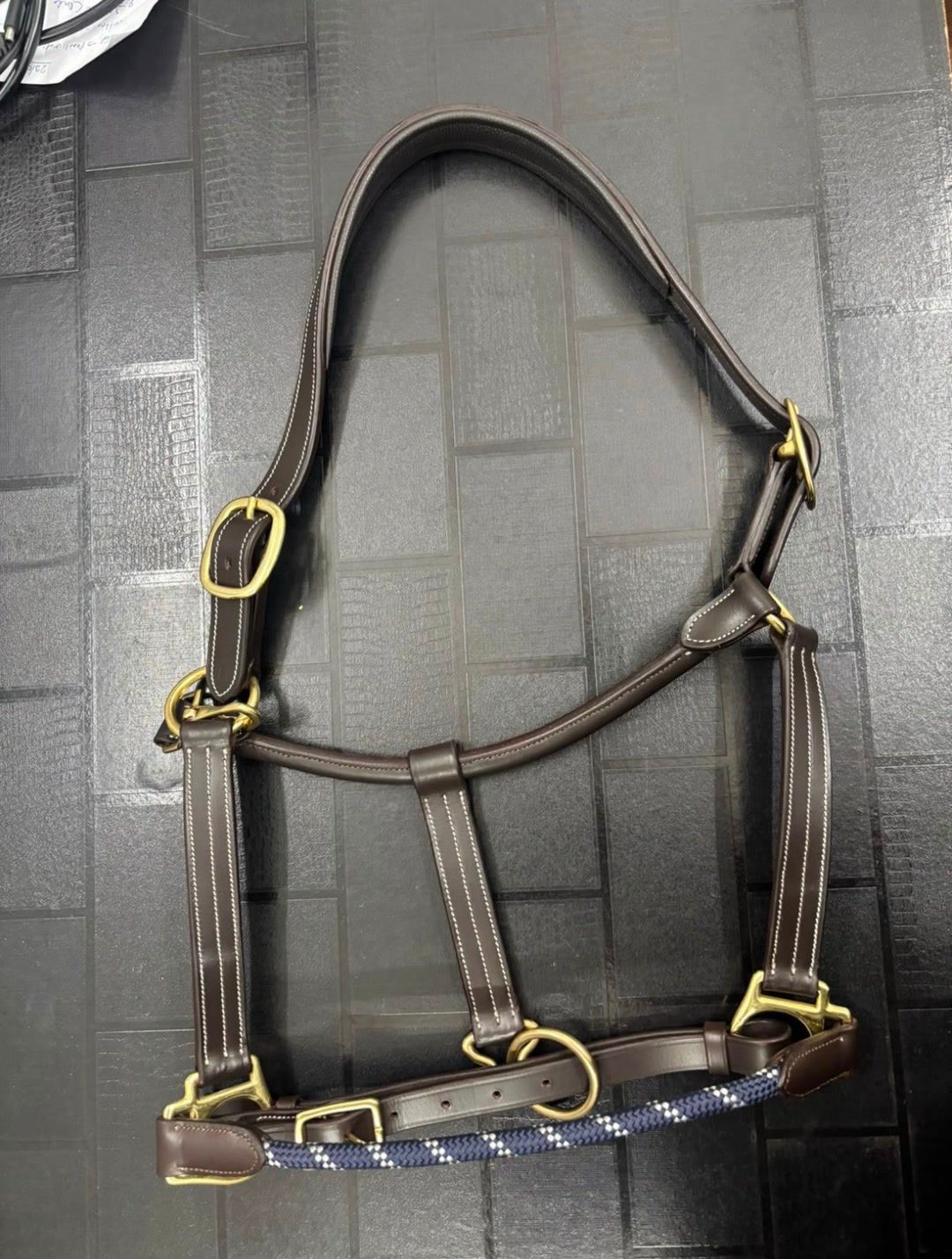 Licols en cuir avec muserole en cordelette, média 2
