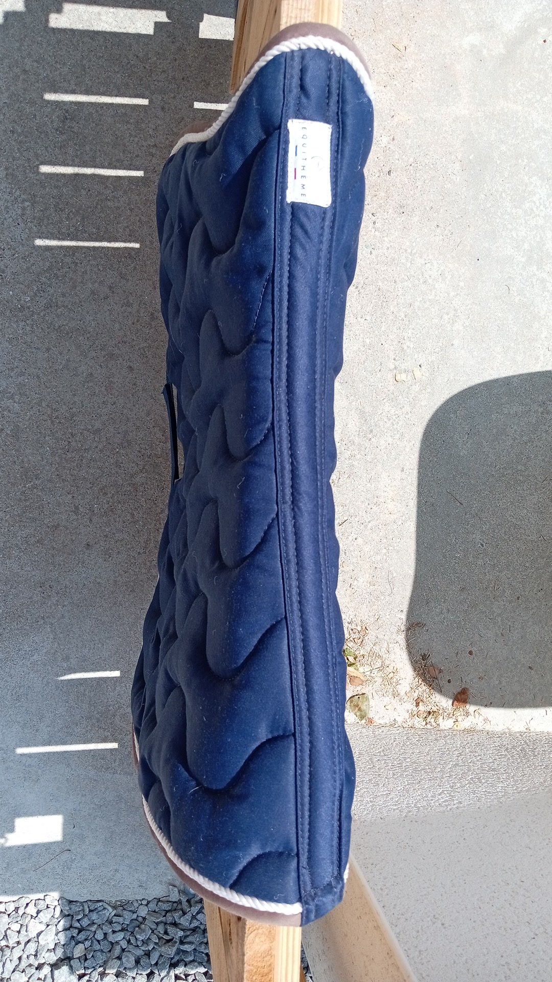 Tapis de CSO équithème bleu marine, média 4