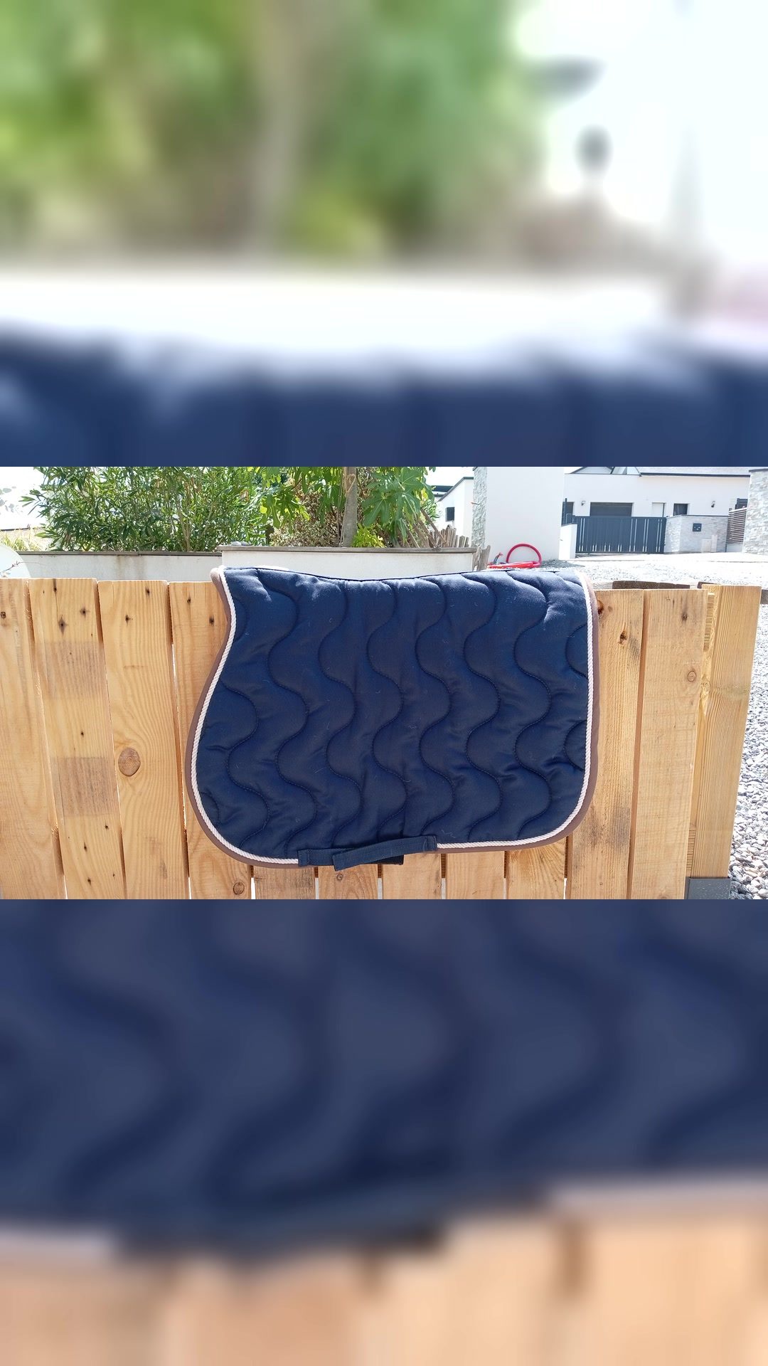 Tapis de CSO équithème bleu marine, média 3