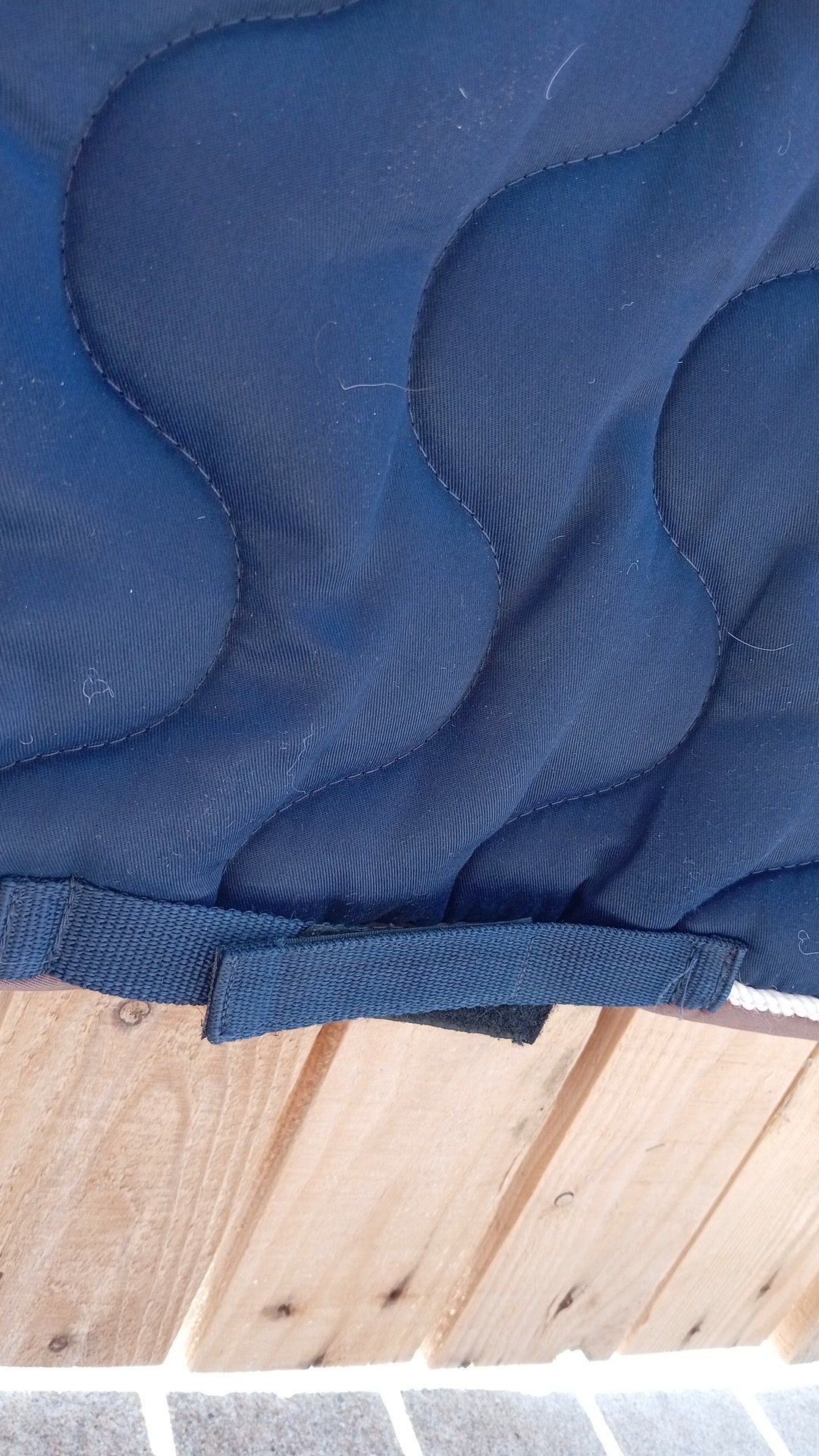 Tapis de CSO équithème bleu marine, média 2