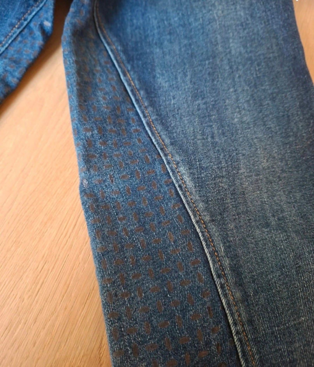 Lot de 2 jeans anti dérapant adolescente, média 6