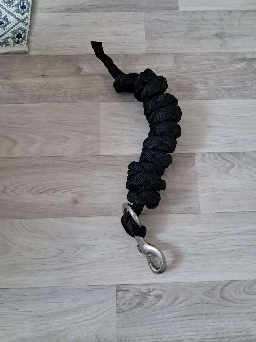 Licol rouge + 1 longe noir + 1 longe rouge, média 3