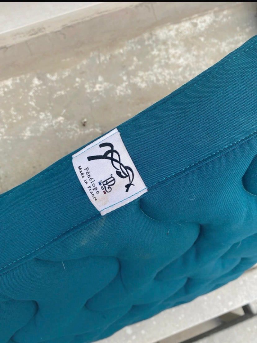 Tapis de selle bleu canard Pénélope, média 4