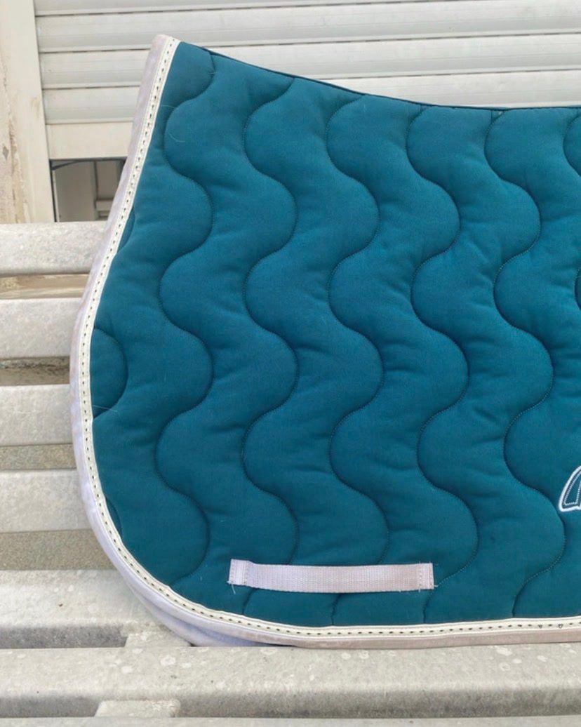 Tapis de selle bleu canard Pénélope, média 2