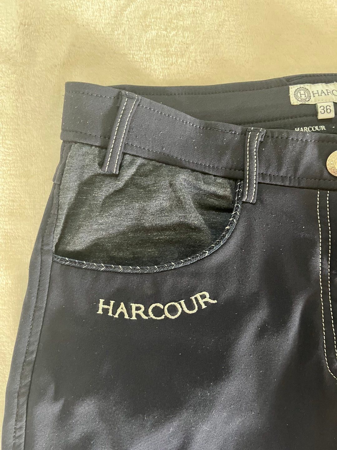 Pantalon d’équitation Harcour – Taille 36 – Grips silicone – Bon état, média 2