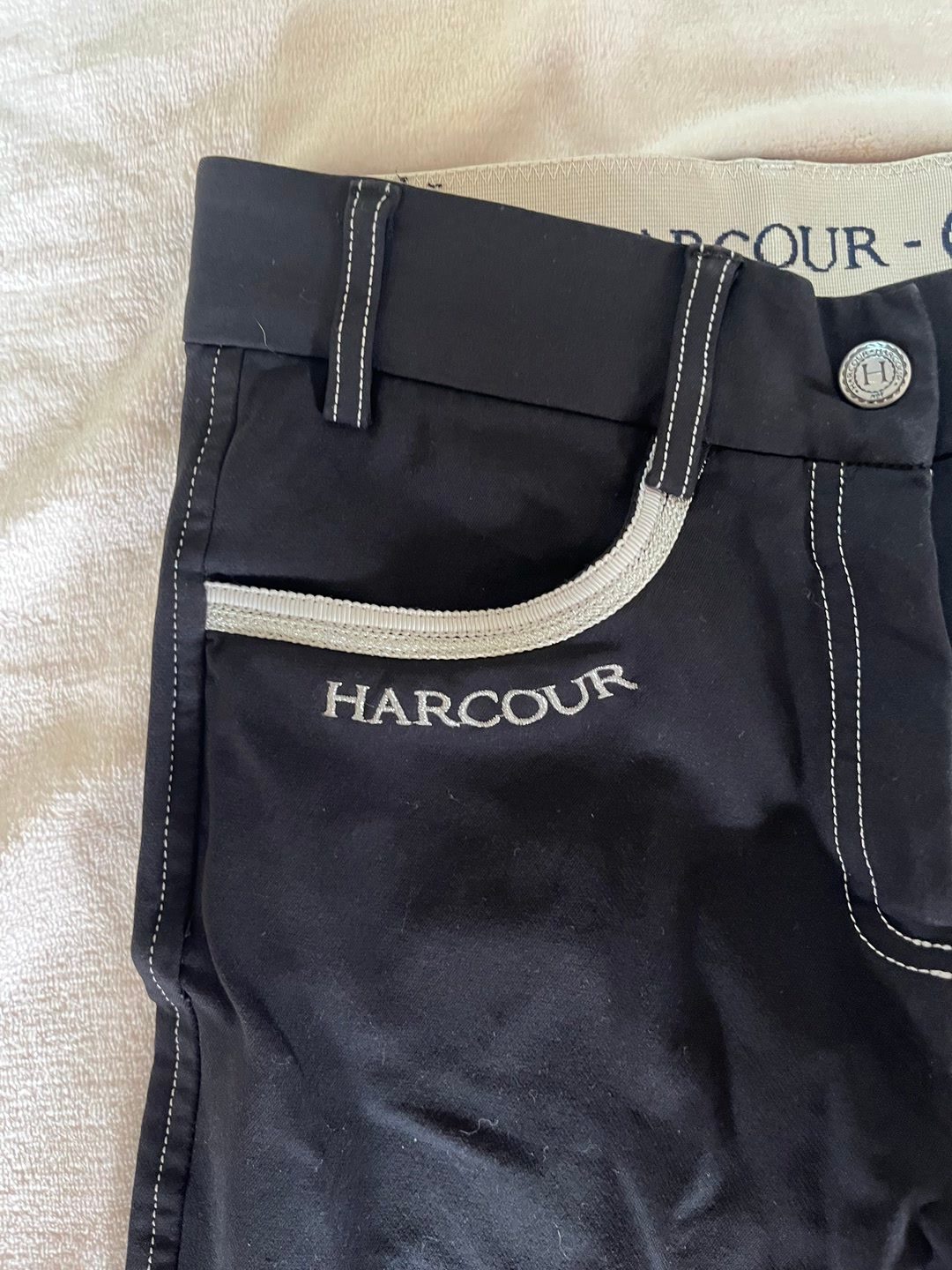 Pantalon d’équitation Harcour – Taille 34 – Noir – Bon état, média 2