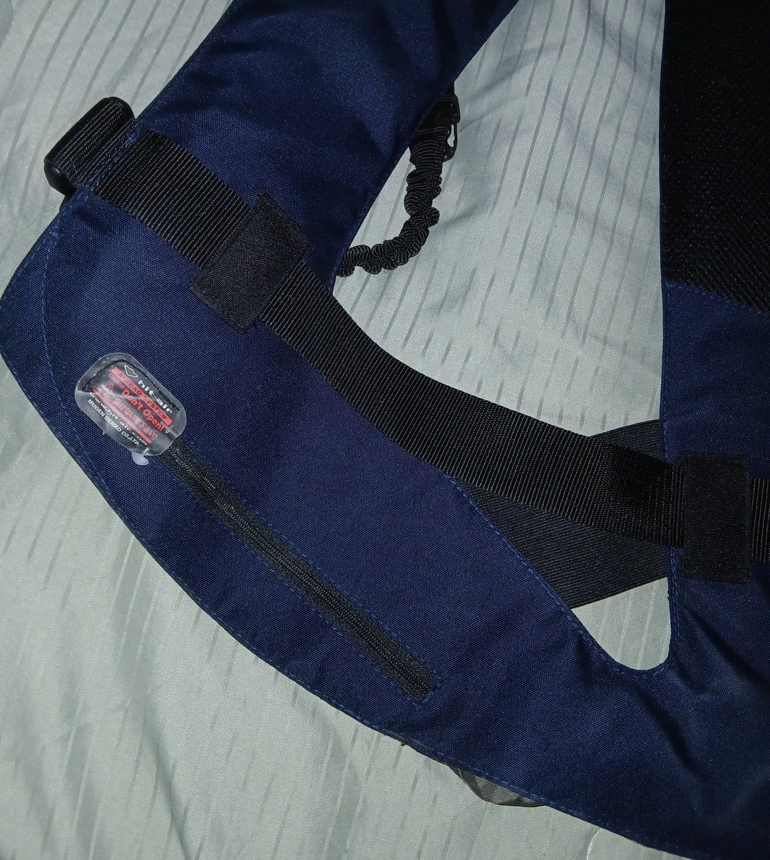Gilet airbag Hit Air léger bleu marine, média 10