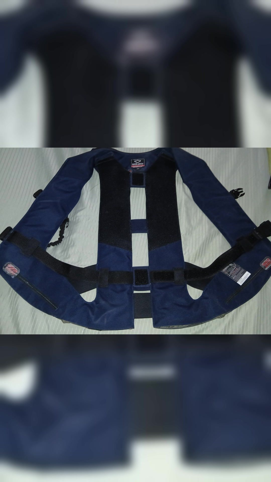 Gilet airbag Hit Air léger bleu marine, média 8
